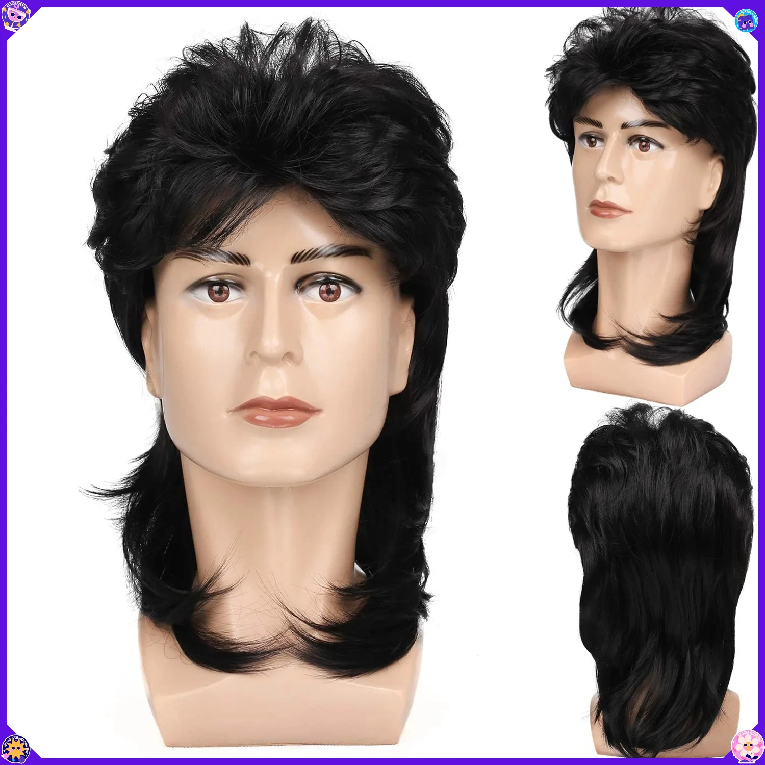 Synthetic Mullet Wig for Men 80s Retro Style Pop Rock Cosplay Heat Resistant Fiber Fun Party Costume Halloween Daily Wear
Synthetic Mullet Wig for Men 80s Retro Style Pop Rock Cosplay Heat Resistant Fiber Fun Party Costume Halloween Daily Wear