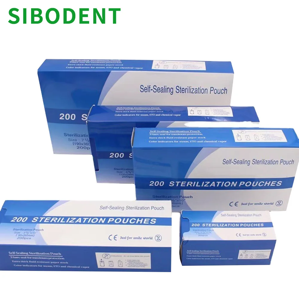 200Pcs/Pack Disposable Dental Self-Sealing Sterilization Pouch Storage Bag Big Small Size Optional
200Pcs/Pack Disposable Dental Self-Sealing Sterilization Pouch Storage Bag Big Small Size Optional