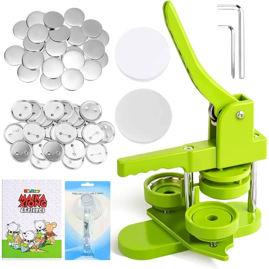 Button Maker Machine 58mm Pin Badge Maker Installation-Free DIY Pin Badge Button Maker Press Machine Badge Punch Press with Fre
Button Maker Machine 58mm Pin Badge Maker Installation-Free DIY Pin Badge Button Maker Press Machine Badge Punch Press with Fre