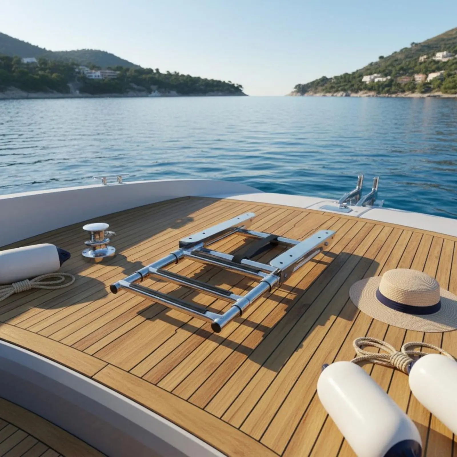 Under Deck Telescoping Ladder Space-Saving Storage 3 Step Telescoping Boat Ladder Easy Installation Seawater Ready for Yacht
Under Deck Telescoping Ladder Space-Saving Storage 3 Step Telescoping Boat Ladder Easy Installation Seawater Ready for Yacht