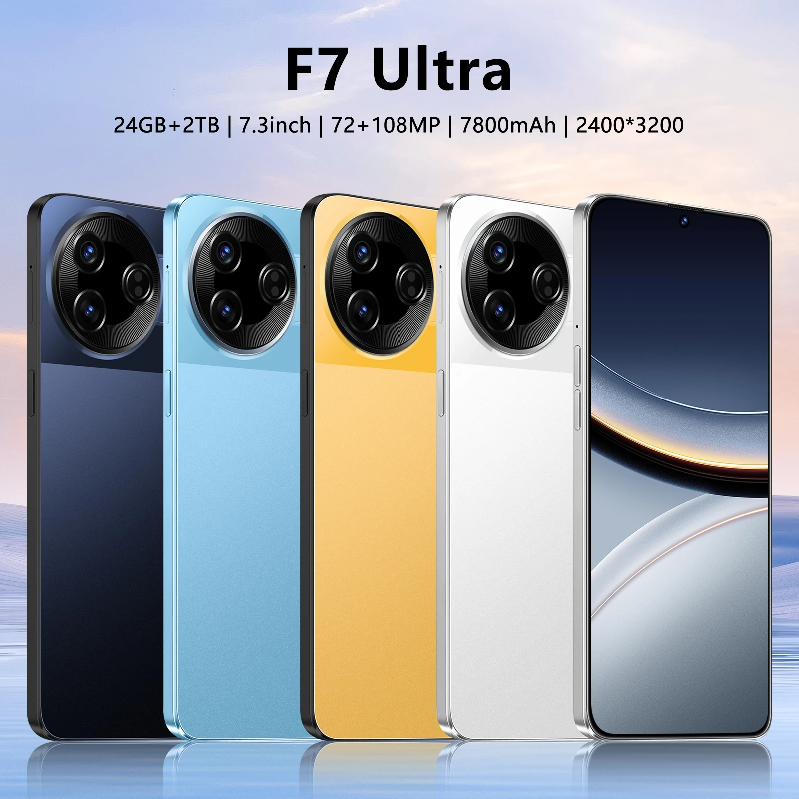 HOT 2026 Новый планшетный ПК Pad F7 Ultra 7,3 дюйма HD 4K Android 15 24 ГБ + 2 ТБ 7800 мАч Аккумулятор 4G 5G Dual Sim Card WiFi GPS Google Tab
HOT 2026 Новый планшетный ПК Pad F7 Ultra 7,3 дюйма HD 4K Android 15 24 ГБ + 2 ТБ 7800 мАч Аккумулятор 4G 5G Dual Sim Card WiFi GPS Google Tab