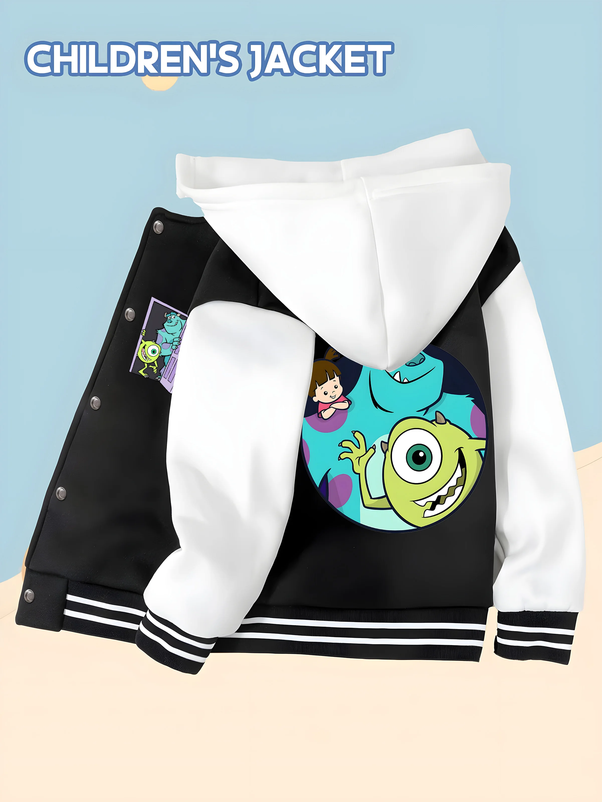 MINISO Disney Monsters University Cute Kids Baseball Boys Jacket - Double-sided cute character combination, soft and comfortable
MINISO Disney Monsters University Cute Kids Baseball Boys Jacket - Double-sided cute character combination, soft and comfortable