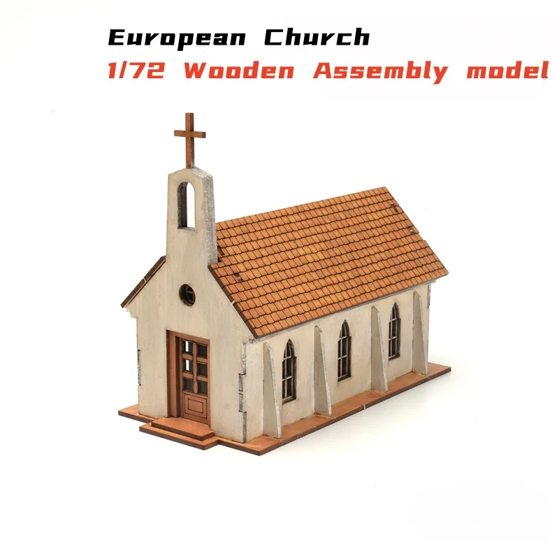 1/72 Scale European Church Wooden Model Kit DIY Assembly for Display and Scene Building
1/72 Scale European Church Wooden Model Kit DIY Assembly for Display and Scene Building
