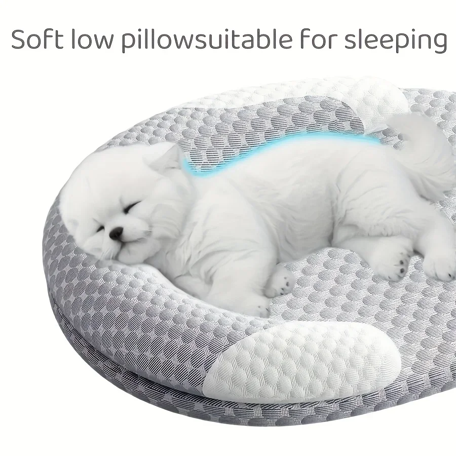 Polka Dot Cooling Dog Bed Oval Breathable Pet Mattress Removable Washable Heat Dissipation Fiber For All Season
Polka Dot Cooling Dog Bed Oval Breathable Pet Mattress Removable Washable Heat Dissipation Fiber For All Season