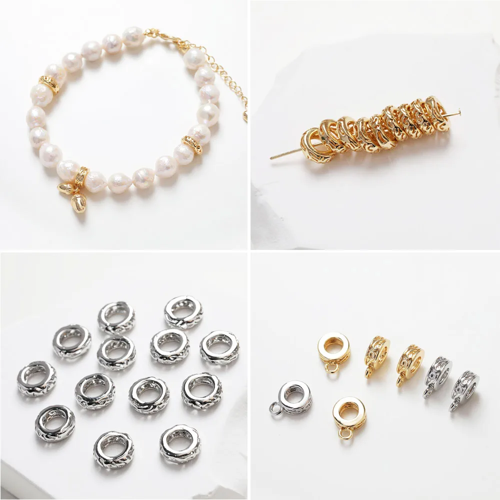 10PCS Dainty Hollow Space Bead Jewelry Making Bracelet Supplies DIY Hand Made Brass 14k Gold Plated Accessories
10PCS Dainty Hollow Space Bead Jewelry Making Bracelet Supplies DIY Hand Made Brass 14k Gold Plated Accessories