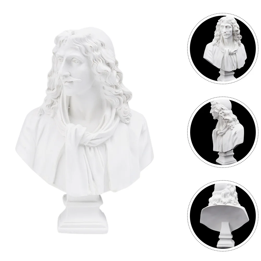 Plaster Figure Ornament Resin Sculpture Lifelike Portrait Statue Vintage Desktop Decoration For Home Office Gallery Art
Plaster Figure Ornament Resin Sculpture Lifelike Portrait Statue Vintage Desktop Decoration For Home Office Gallery Art