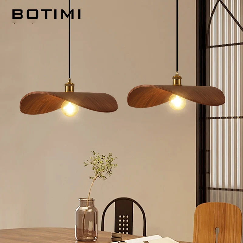 BOTIMI Soil Wood In Brown Pendant Lights Bar Table Hanging Lamp Coffee Shop Project Decorative Wire Suspension Lighting
BOTIMI Soil Wood In Brown Pendant Lights Bar Table Hanging Lamp Coffee Shop Project Decorative Wire Suspension Lighting