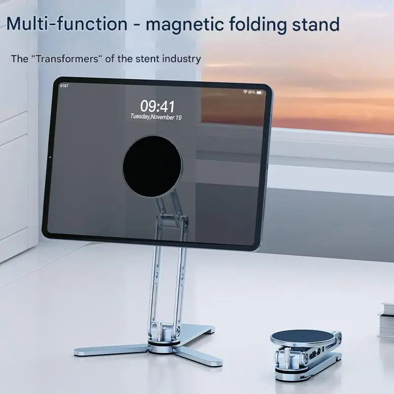 2-in-1 Magnetic Phone Stand: Foldable Desktop & Handheld Grip, 360° Rotation, N52 Super Magnet For Iphone Tablet Portable
2-in-1 Magnetic Phone Stand: Foldable Desktop & Handheld Grip, 360° Rotation, N52 Super Magnet For Iphone Tablet Portable