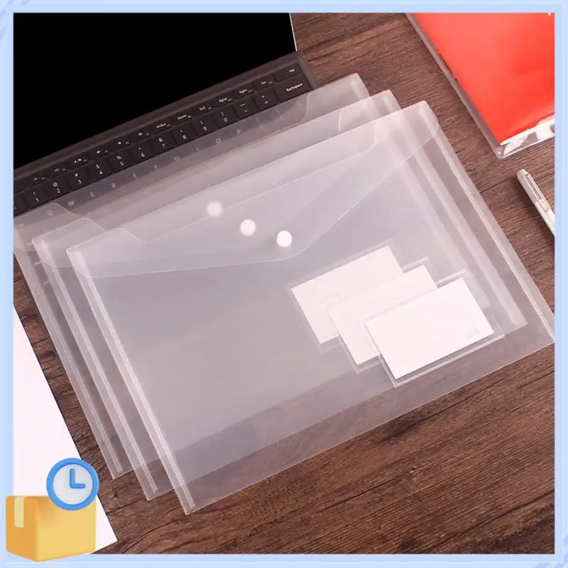 Popular 50PCS Transparent Waterproof Envelope Folder With Buttons A4 Size Thickened Plastic Material For School Office
Popular 50PCS Transparent Waterproof Envelope Folder With Buttons A4 Size Thickened Plastic Material For School Office