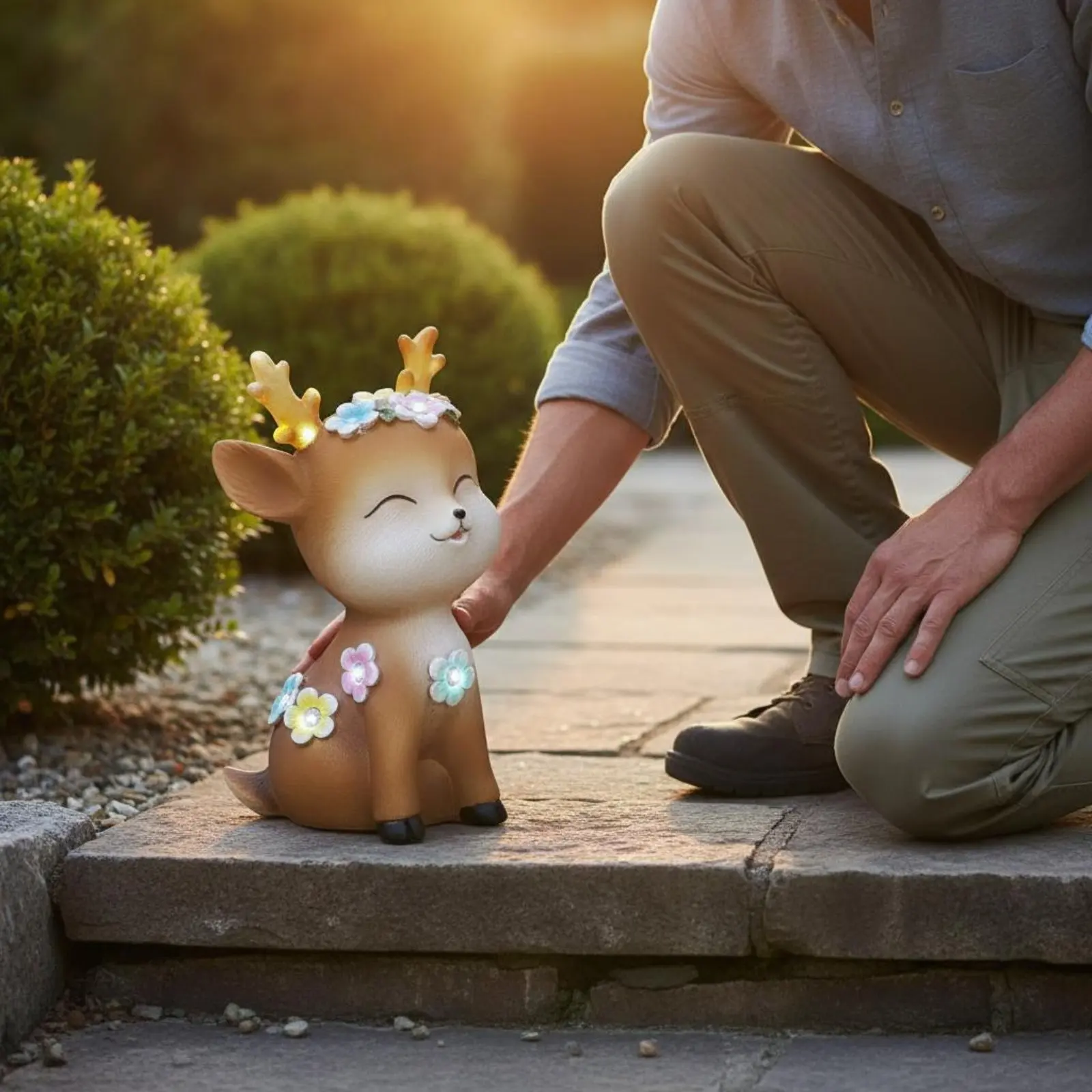 2 Pieces Solar Deer Statue Resin Solar Deer Ornament Home Decor Automatic Night Light Water Resistant for Patio
2 Pieces Solar Deer Statue Resin Solar Deer Ornament Home Decor Automatic Night Light Water Resistant for Patio