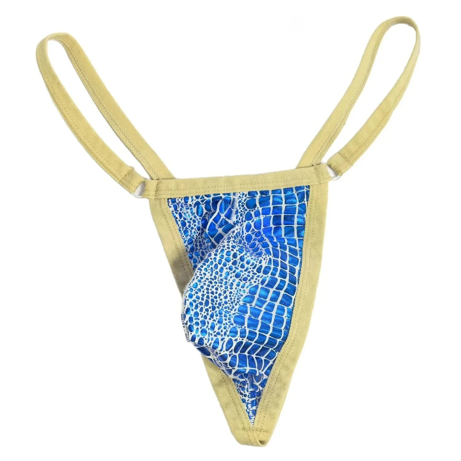 Men's Faux Leather Crocodile Print Thong, Back V-Cut Hollow Out Sexy G-String 3D Pouch Breathable Erotic Underwear Gays Knickers
Men's Faux Leather Crocodile Print Thong, Back V-Cut Hollow Out Sexy G-String 3D Pouch Breathable Erotic Underwear Gays Knickers
