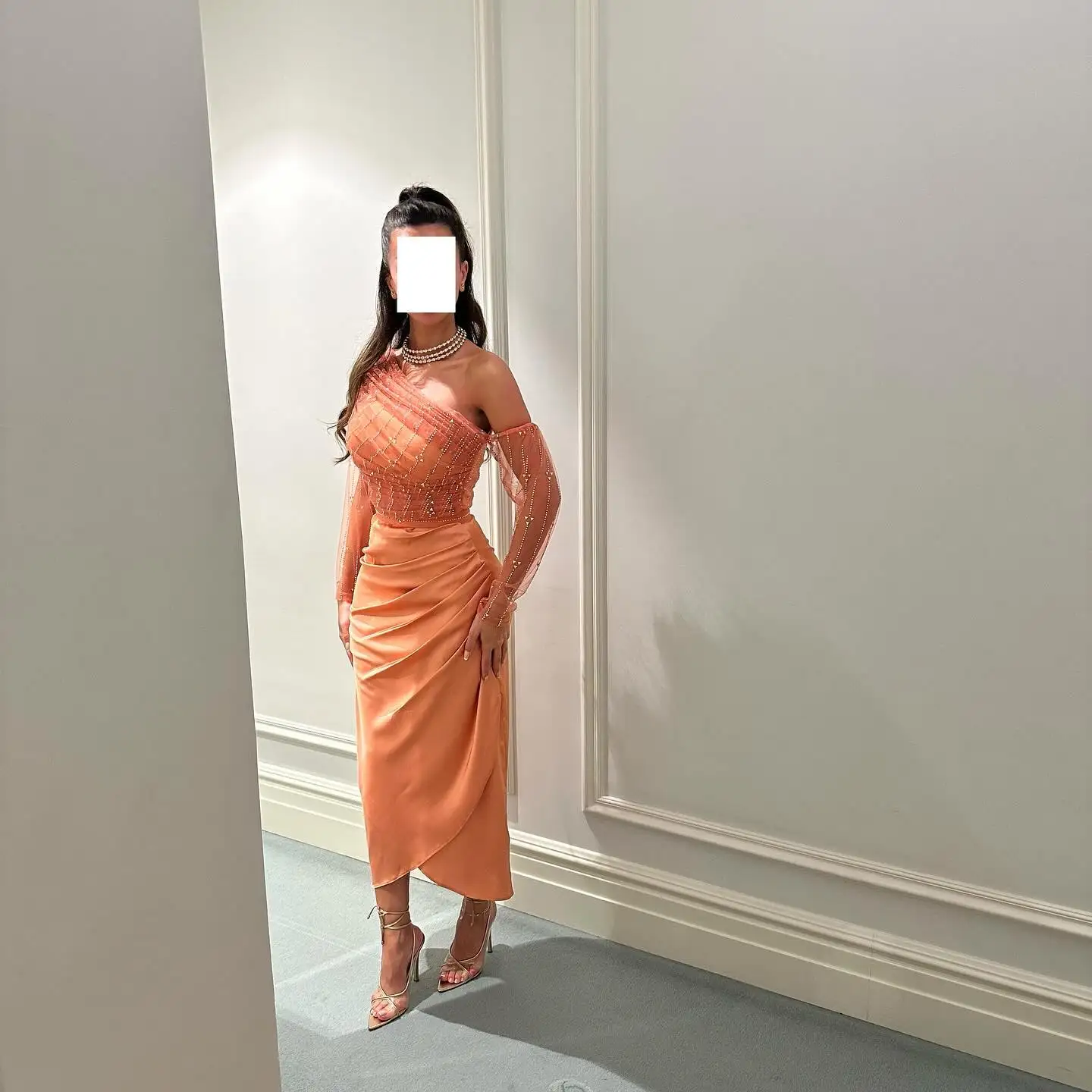 Customized High Quality Strapless Jersey Long Sleeves Evening Dresses Elegant Ankle Length Celebrity Gowns Vestido De Noche
Customized High Quality Strapless Jersey Long Sleeves Evening Dresses Elegant Ankle Length Celebrity Gowns Vestido De Noche