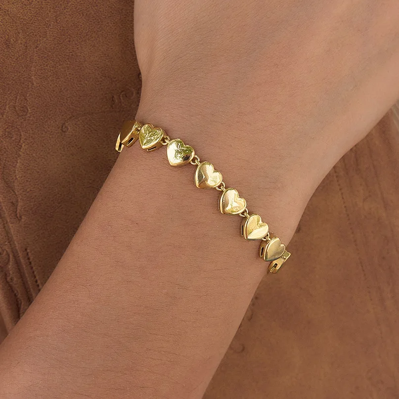 Coranda Women's Stainless Steel Plated 18K Gold Bracelet with Non Fading Heart Multi-Layered Jewelry Gift
Coranda Women's Stainless Steel Plated 18K Gold Bracelet with Non Fading Heart Multi-Layered Jewelry Gift