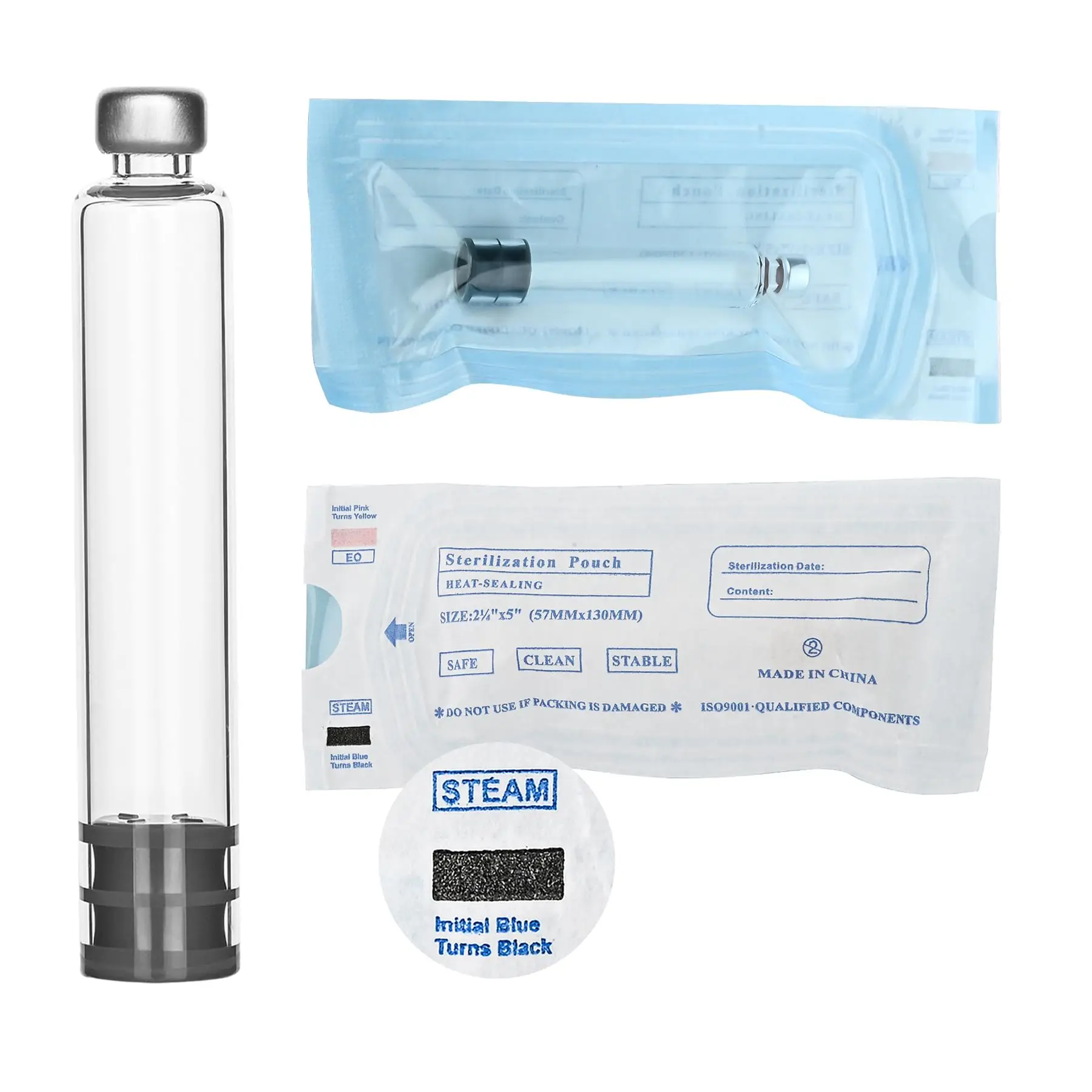 20Pack Universal 3ML Insulin Pen Cartridge ,3cc Sterile Glass Bottle for Peptide, V1-V2 Pens, Individually Wrapped
20Pack Universal 3ML Insulin Pen Cartridge ,3cc Sterile Glass Bottle for Peptide, V1-V2 Pens, Individually Wrapped