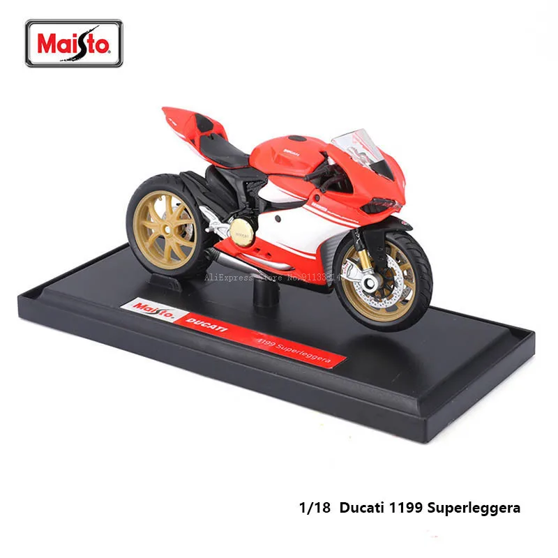 Модель мотоцикла Maisto Ducati 1199 SUPERLEGGERA масштаб 1:18, литая модель, коллекционная Подарочная игрушка
Модель мотоцикла Maisto Ducati 1199 SUPERLEGGERA масштаб 1:18, литая модель, коллекционная Подарочная игрушка