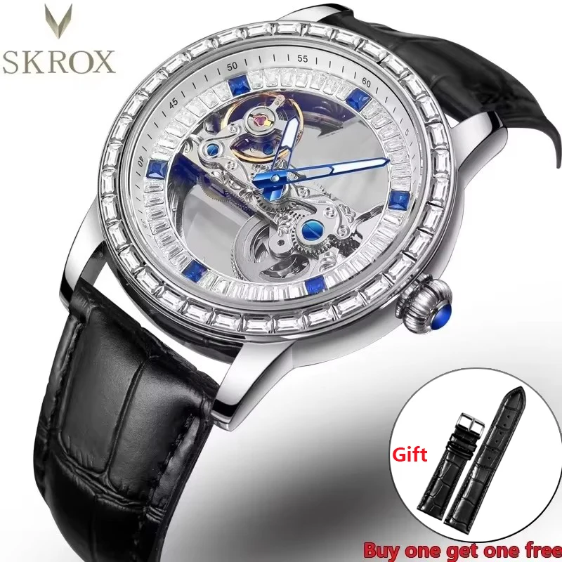 Original Luxury Brands Sapphire Diamond Man Watch Automatic Movement Hollow Skeleton Mechanical Clock Elegant Male Wrist Watches
Original Luxury Brands Sapphire Diamond Man Watch Automatic Movement Hollow Skeleton Mechanical Clock Elegant Male Wrist Watches