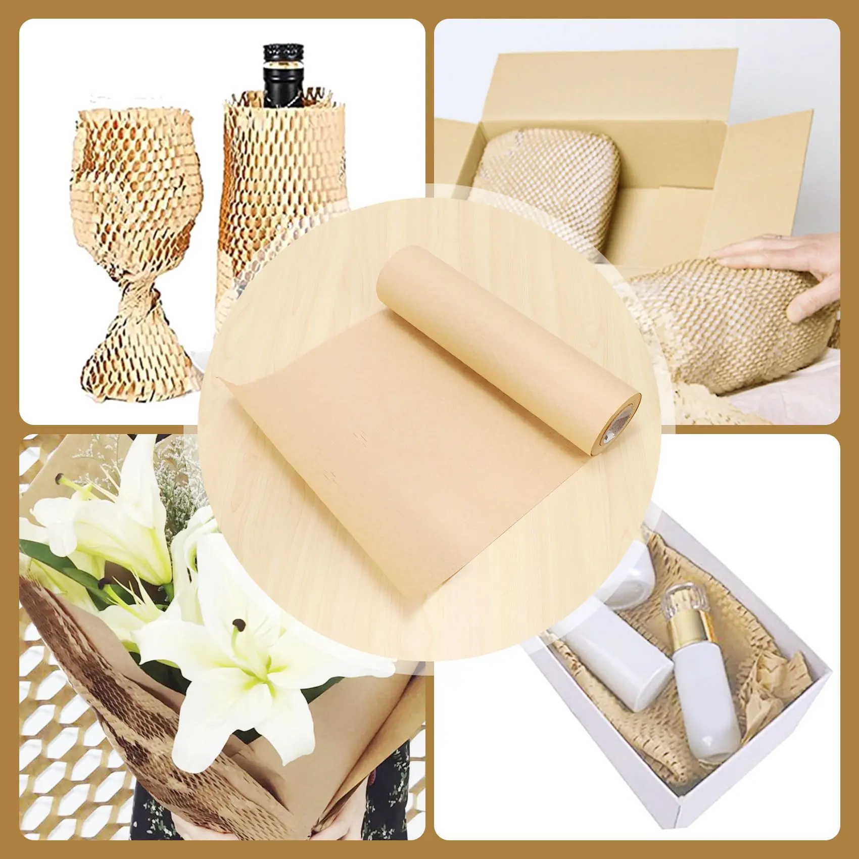 Upgraded Honeycomb Packaging Paper Cushioning Kraft Paper Wrap Roll 11.8 Inch X 65 Feet Eco-Friendly Honeycomb Protective Wrap
Upgraded Honeycomb Packaging Paper Cushioning Kraft Paper Wrap Roll 11.8 Inch X 65 Feet Eco-Friendly Honeycomb Protective Wrap