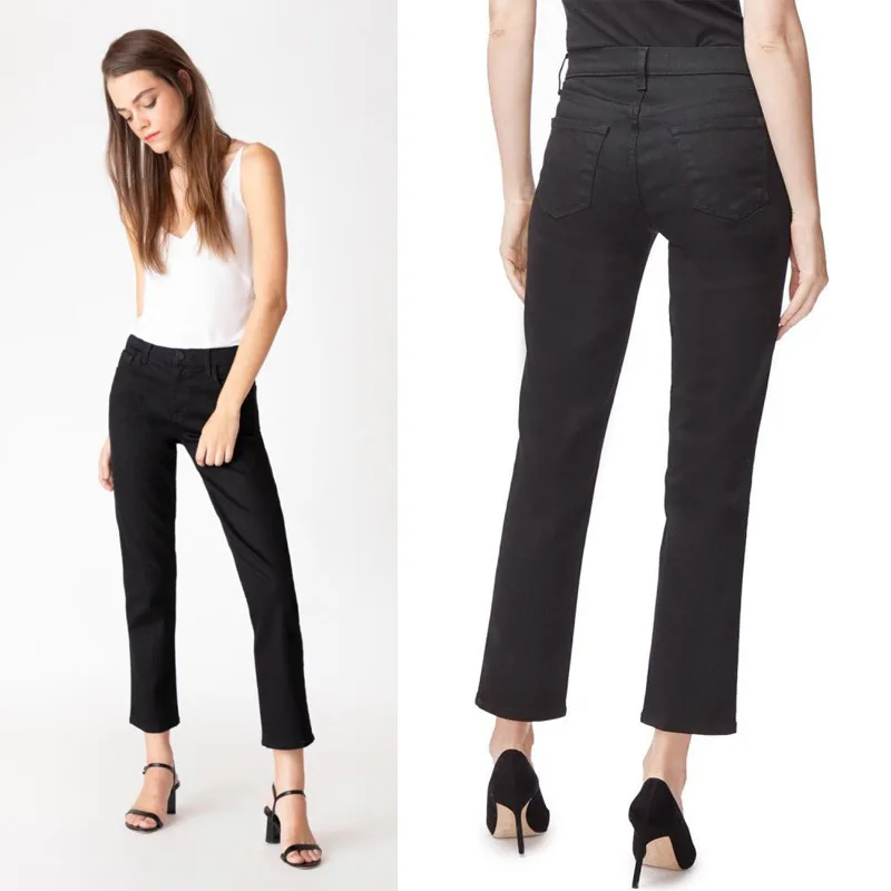 Maxdutti French High Waisted Black Elastic Slim Fit Straight Leg Jeans For Women Cropped Jeans Woman Clothes Women's Denim Pants
Maxdutti French High Waisted Black Elastic Slim Fit Straight Leg Jeans For Women Cropped Jeans Woman Clothes Women's Denim Pants