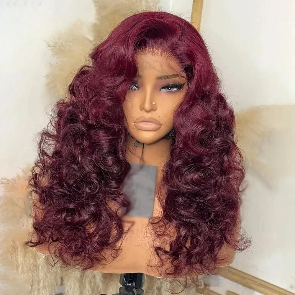 99J Body Wave Lace Front Wig Burgundy Red Pre Plucked 13x4 HD Glueless Synthetic And Blend Heat Resistant Free Part Cosplay
99J Body Wave Lace Front Wig Burgundy Red Pre Plucked 13x4 HD Glueless Synthetic And Blend Heat Resistant Free Part Cosplay