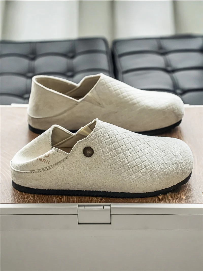 Men's Summer Breathable Slip-On Half Slippers Lightweight Luxury Trendy Office Casual Shoes Anti-Slip Rubber Sole
Men's Summer Breathable Slip-On Half Slippers Lightweight Luxury Trendy Office Casual Shoes Anti-Slip Rubber Sole