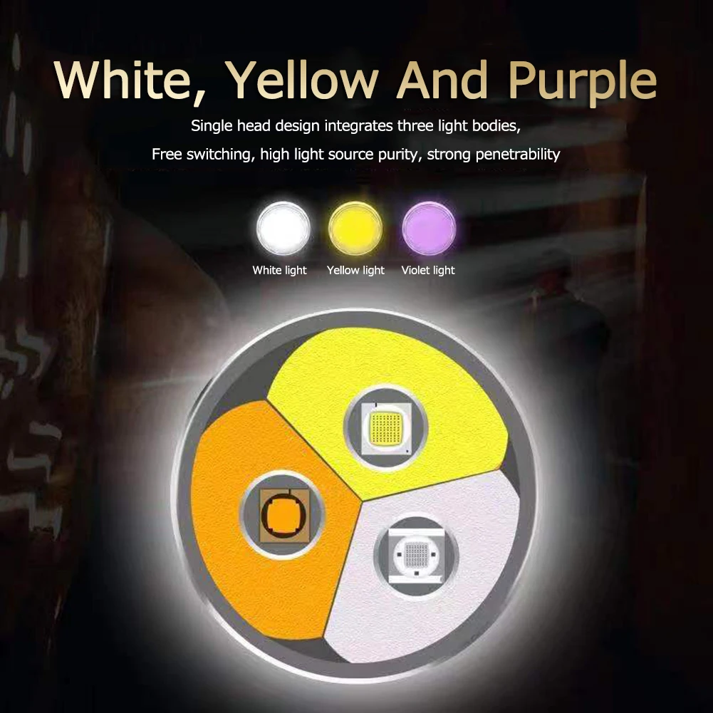 Identification Jade Flashlight Ultraviolet Dedicated UV Flashlight Aluminum Alloy Strong for Emerald Jewelry for Gems Amber
Identification Jade Flashlight Ultraviolet Dedicated UV Flashlight Aluminum Alloy Strong for Emerald Jewelry for Gems Amber