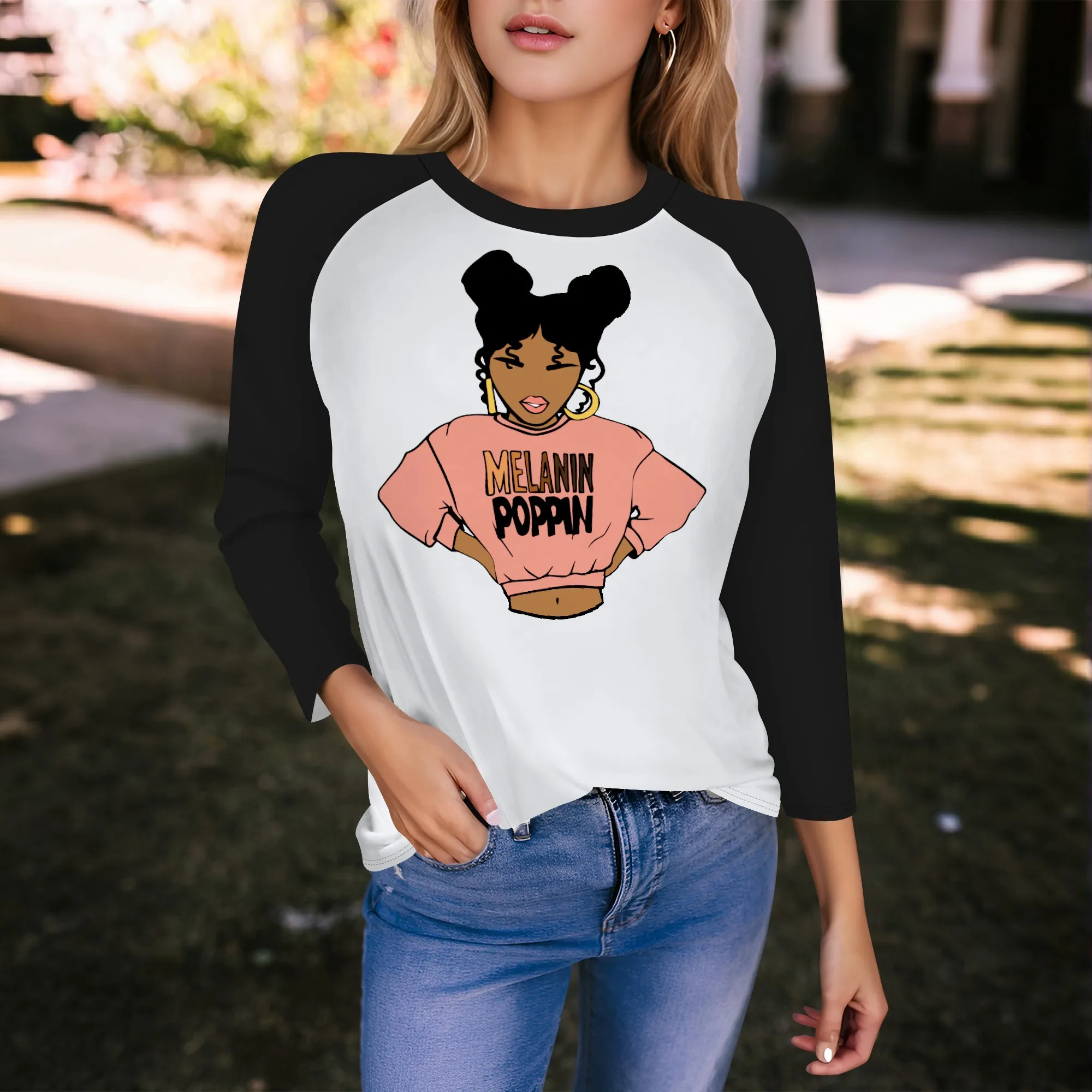 Повседневная футболка с контрастным рисунком рукава реглан для повседневных прогулок и уличного стиля — S-3XL
Повседневная футболка с контрастным рисунком рукава реглан для повседневных прогулок и уличного стиля — S-3XL