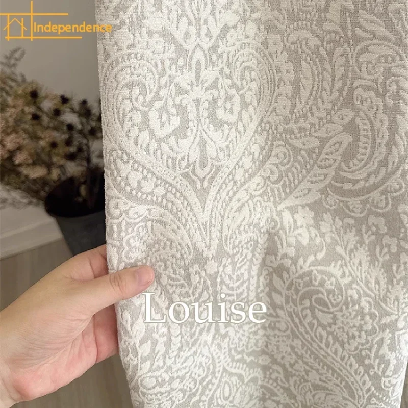 Paisley Jacquard Chenille White Thickened Curtains for Living Room Bedroom Floor-to-ceiling Windows Balcony Customization
Paisley Jacquard Chenille White Thickened Curtains for Living Room Bedroom Floor-to-ceiling Windows Balcony Customization
