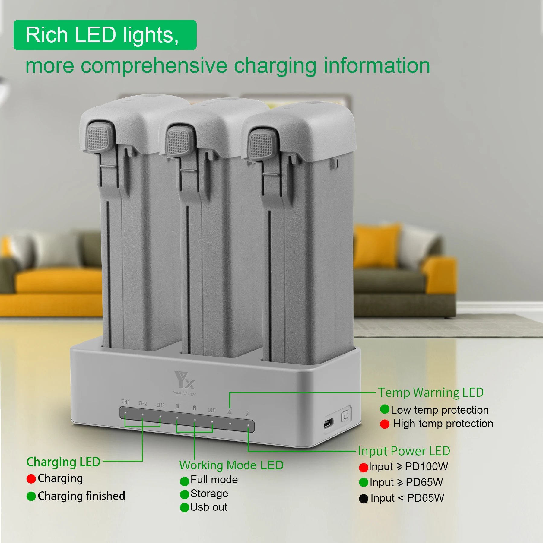 Charger For DJI Avata 360 Charging Manager Battery Maintenance Device Multiple LED Indicators Make It To Check Charging Status
Charger For DJI Avata 360 Charging Manager Battery Maintenance Device Multiple LED Indicators Make It To Check Charging Status
