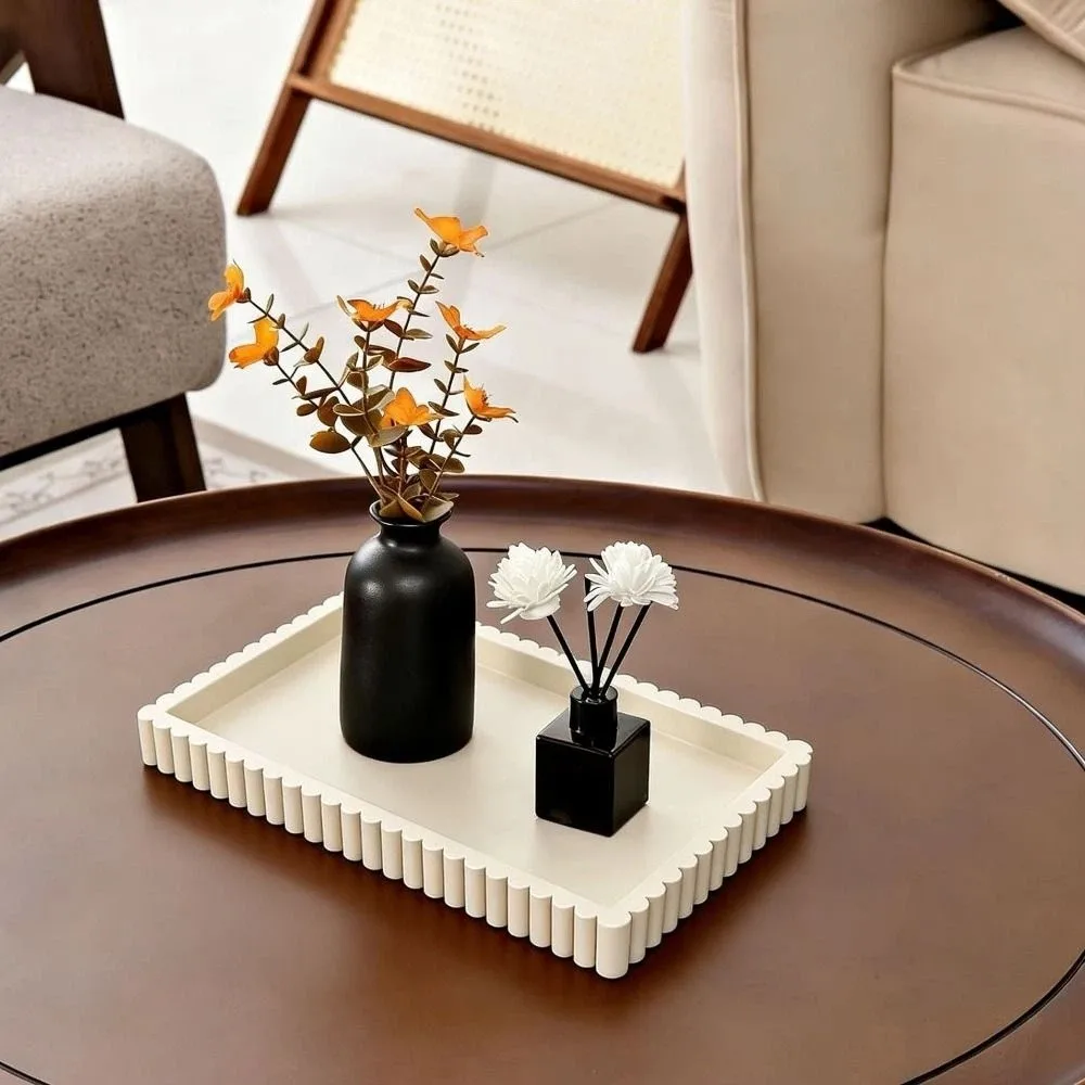 Home Decor Silicone Candle Holder Tray Wavy Washable Decorative Tray Modern Square Table DecorationTrays Jewelry Display
Home Decor Silicone Candle Holder Tray Wavy Washable Decorative Tray Modern Square Table DecorationTrays Jewelry Display
