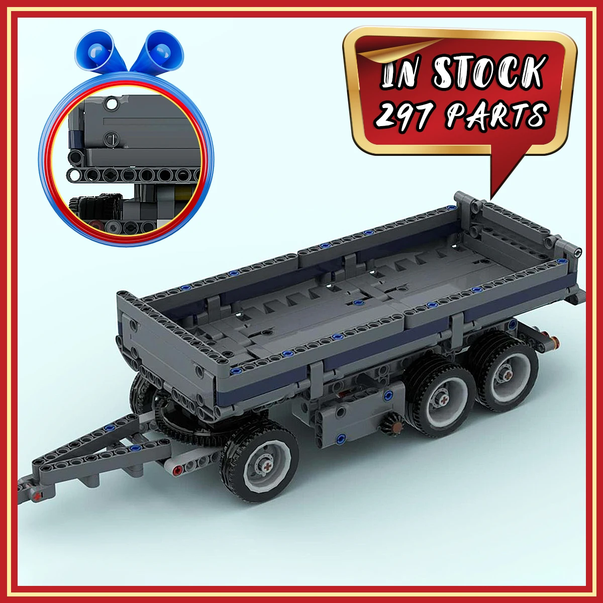 NEW Heavy Duty 3-Axle Dump Trailer Building Blocks Set, MOC-212162 DIY Assembly Cargo Trailer Model Kit, Building Toy Gift for K
NEW Heavy Duty 3-Axle Dump Trailer Building Blocks Set, MOC-212162 DIY Assembly Cargo Trailer Model Kit, Building Toy Gift for K