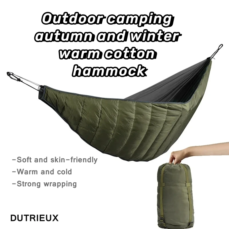 Outdoor Camping Hammock Warm Cover Sleeping Bag Autumn and Winter Windproof Cotton Hammock Thermal Hanging Bed Cover Cotton Cove
Outdoor Camping Hammock Warm Cover Sleeping Bag Autumn and Winter Windproof Cotton Hammock Thermal Hanging Bed Cover Cotton Cove