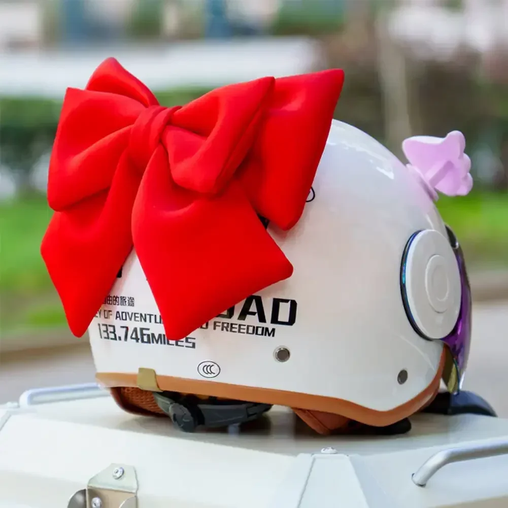 Cute Bowknot Electric Vehicle Decoration Helmet Bow Cloth Satin Ribbon Bow Helmet Decoration Girl Motorcycle Helmet Accessories
Cute Bowknot Electric Vehicle Decoration Helmet Bow Cloth Satin Ribbon Bow Helmet Decoration Girl Motorcycle Helmet Accessories