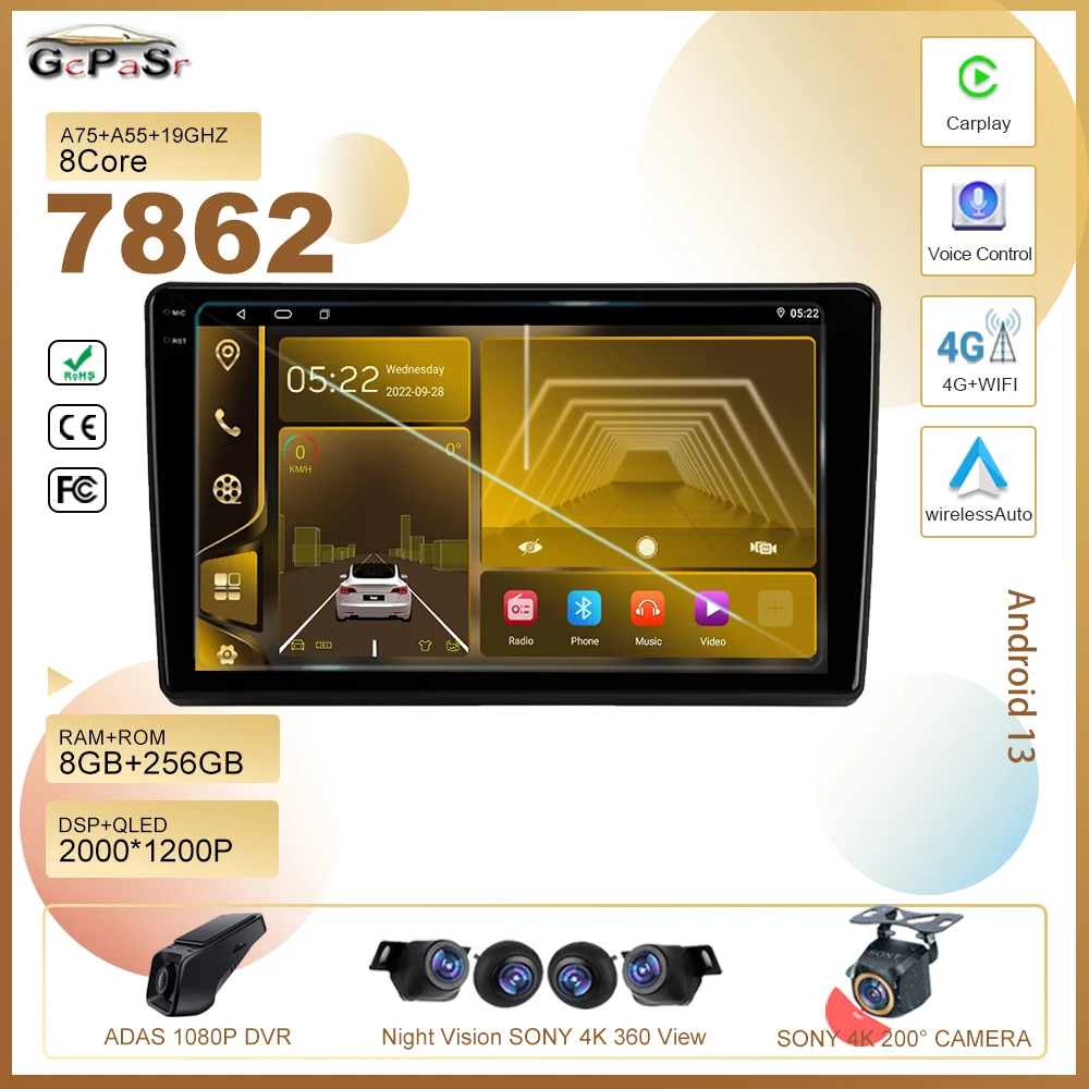 For Hyundai Elantra 3 2003 - 2010 Car Android Radio 5G wifi Stereo Multimedia Player GPS Navigation High-performance HDR QLED
For Hyundai Elantra 3 2003 - 2010 Car Android Radio 5G wifi Stereo Multimedia Player GPS Navigation High-performance HDR QLED