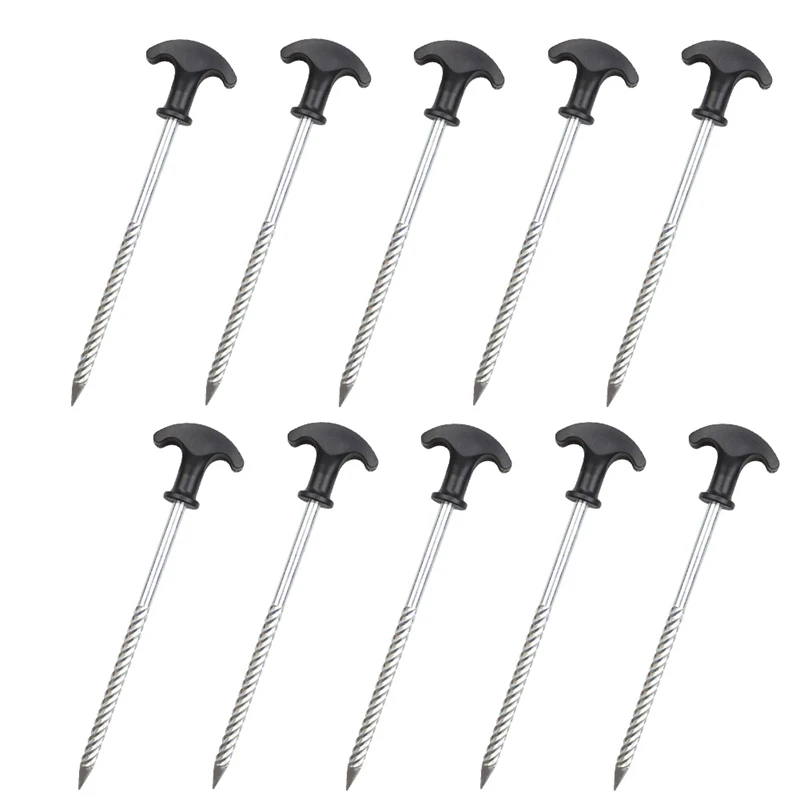 Outdoor Camping Tent Nails T-Shaped Hand-Threaded Ground Nails Wind Rope Nails Canopy Steel Nails Durable
Outdoor Camping Tent Nails T-Shaped Hand-Threaded Ground Nails Wind Rope Nails Canopy Steel Nails Durable