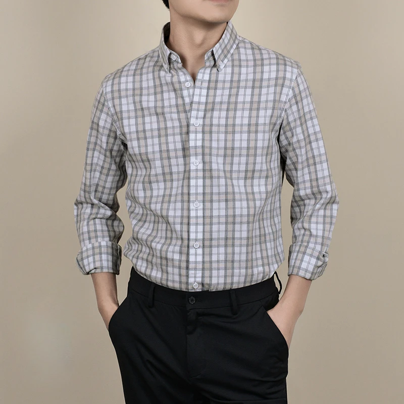 Everyday Versatile Long-sleeve Shirt, Men's Business Casual Plaid Shirt for Commuting.S-4XL 65%COTTON
Everyday Versatile Long-sleeve Shirt, Men's Business Casual Plaid Shirt for Commuting.S-4XL 65%COTTON