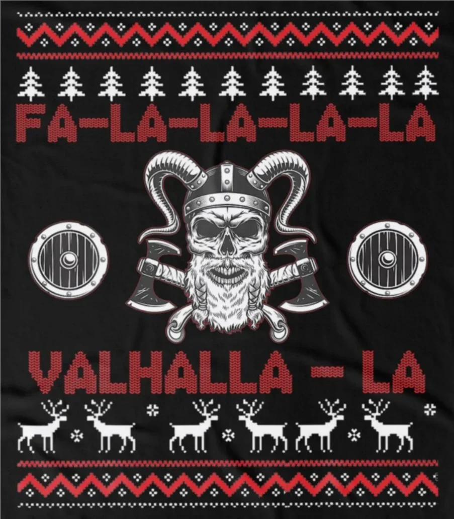 Fa La La Valhalla Warrior Ugly Christmas Sweater Xmas Gift T-Shirt 100% Cotton O-Neck Short Sleeve Casual Mens T-shirt
Fa La La Valhalla Warrior Ugly Christmas Sweater Xmas Gift T-Shirt 100% Cotton O-Neck Short Sleeve Casual Mens T-shirt