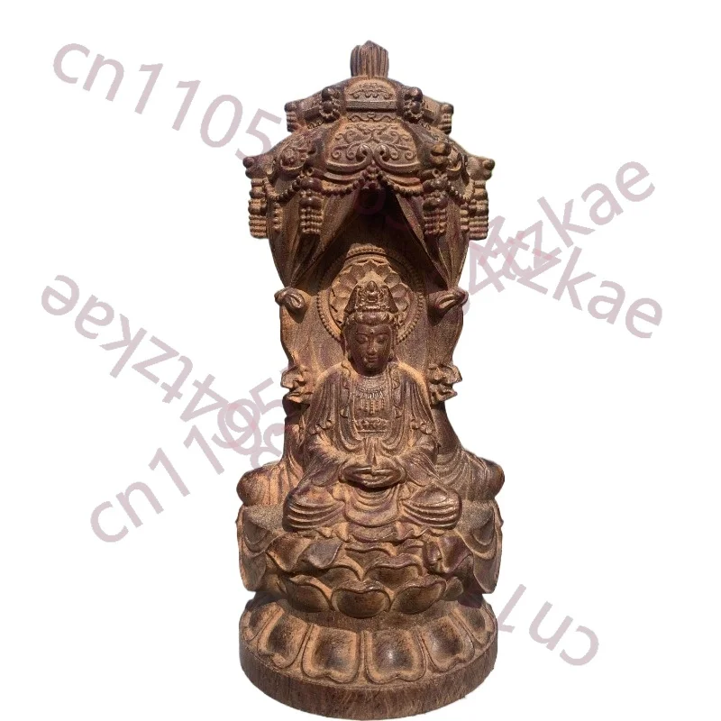 Hand Carved Wooden Guanyin Statue Figurine in Shrine - Ruyi Bodhisattva Ornament Spiritual Home Temple Altar Decor Gift
Hand Carved Wooden Guanyin Statue Figurine in Shrine - Ruyi Bodhisattva Ornament Spiritual Home Temple Altar Decor Gift