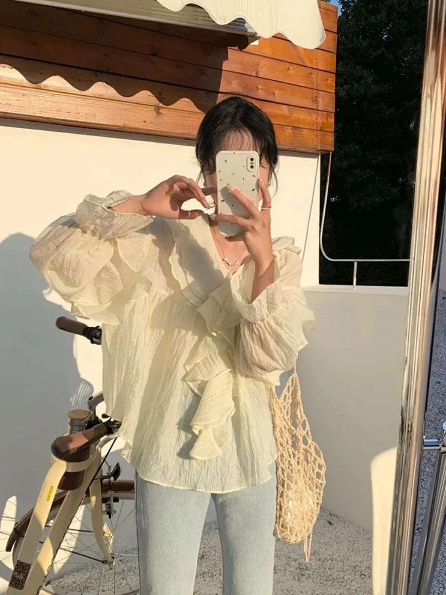 Рубашки с длинным рукавом, женские атласные топы на пуговицах, свободный крой, стиль Y2K, женская модная весенняя уличная одежда для вечеринок
Рубашки с длинным рукавом, женские атласные топы на пуговицах, свободный крой, стиль Y2K, женская модная весенняя уличная одежда для вечеринок