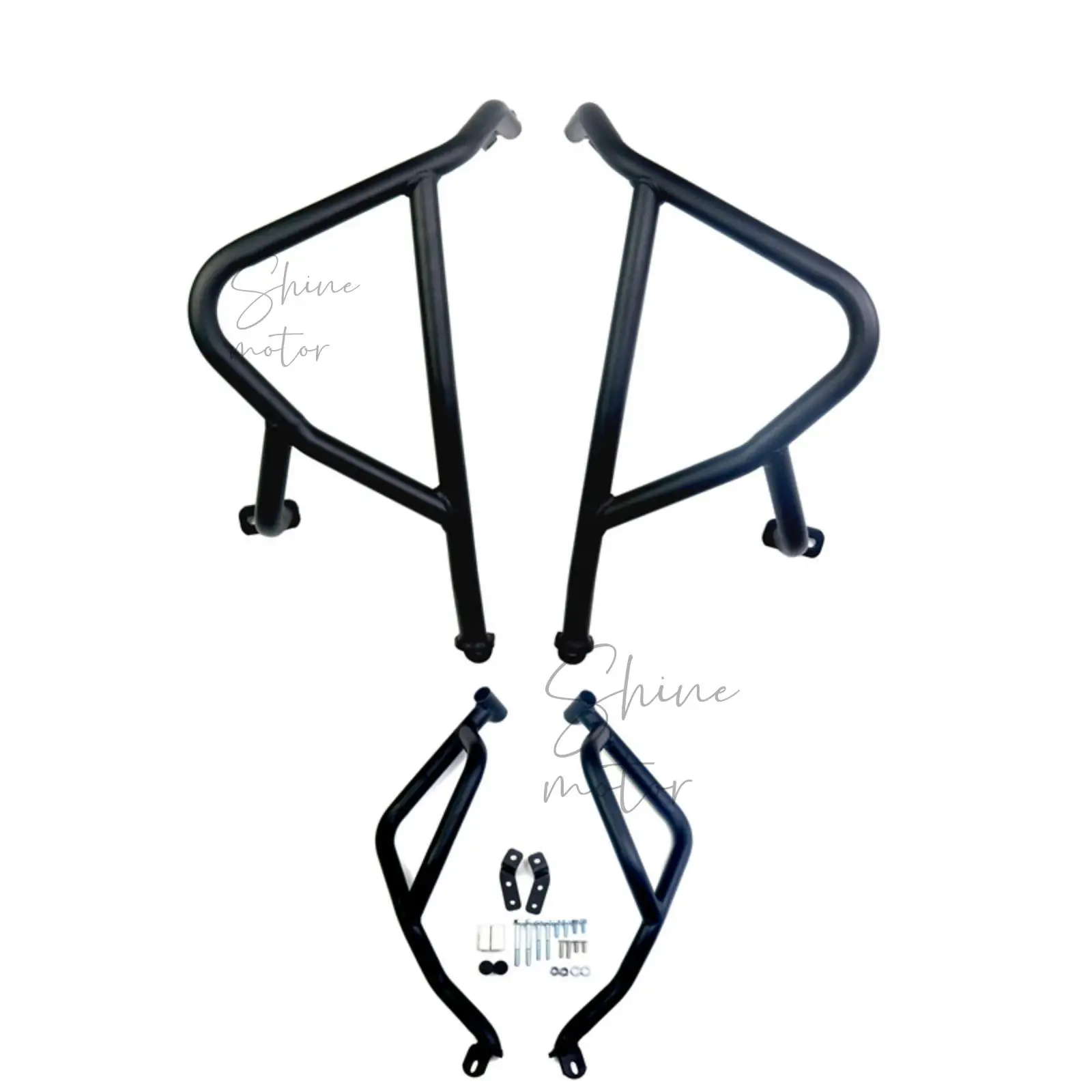 For CFMOTO 450MT 2024 Black Steel Highway Engine Guard Crash Bars Protector Upper Lower
For CFMOTO 450MT 2024 Black Steel Highway Engine Guard Crash Bars Protector Upper Lower