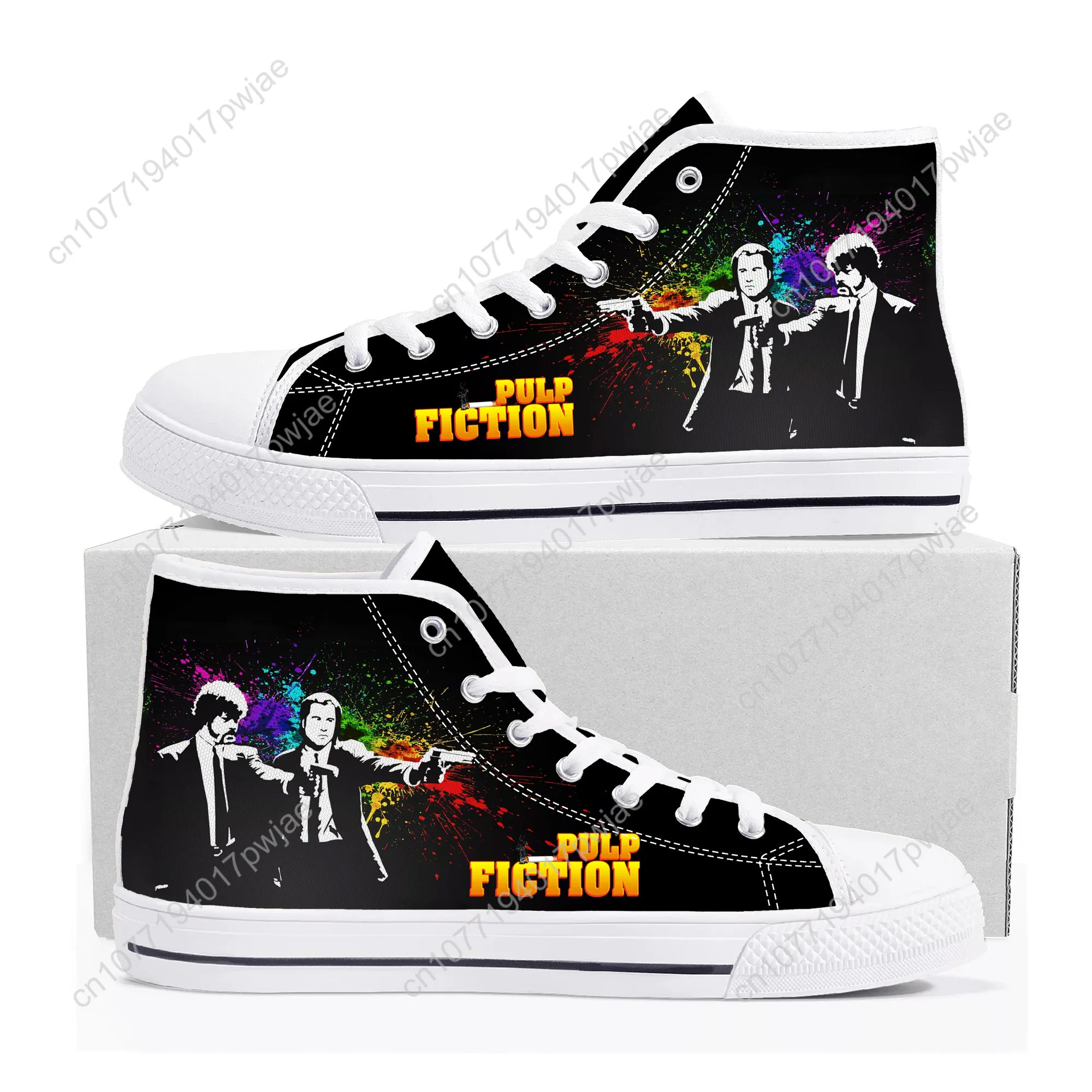 Pulp Fiction High Top High Quality Sneakers John Travolta Mens Womens Teenager Canvas Sneaker Ghana Hiking Casual Custom Shoes
Pulp Fiction High Top High Quality Sneakers John Travolta Mens Womens Teenager Canvas Sneaker Ghana Hiking Casual Custom Shoes