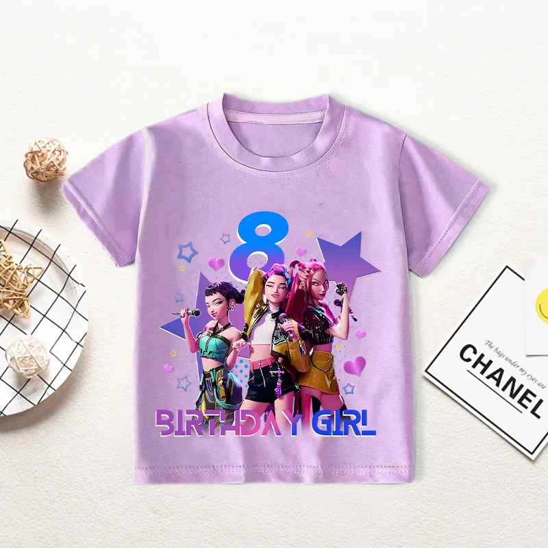 Kpop Demon Hunters Number T-Shirt Cute Cartoon Figure Print Girl Clothes Cotton Absorbent Breathable Clothing Kids Birthday Gift
Kpop Demon Hunters Number T-Shirt Cute Cartoon Figure Print Girl Clothes Cotton Absorbent Breathable Clothing Kids Birthday Gift