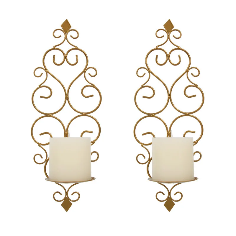 Iron Candle Sconce Holder Set of 2 Hanging Wall Mounted Pillar Candle Sconces Holder,Wall Sconces Decor for Bedroom Dining Room
Iron Candle Sconce Holder Set of 2 Hanging Wall Mounted Pillar Candle Sconces Holder,Wall Sconces Decor for Bedroom Dining Room