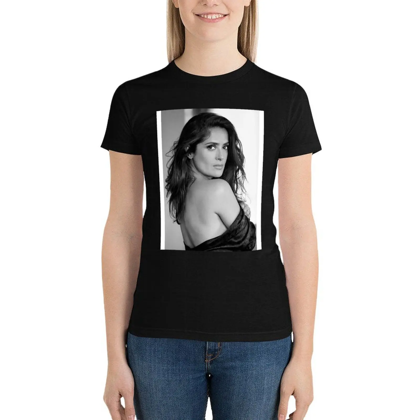 Salma Hayek T-Shirt graphics animal print shirt for girls funny cat shirts for Women
Salma Hayek T-Shirt graphics animal print shirt for girls funny cat shirts for Women