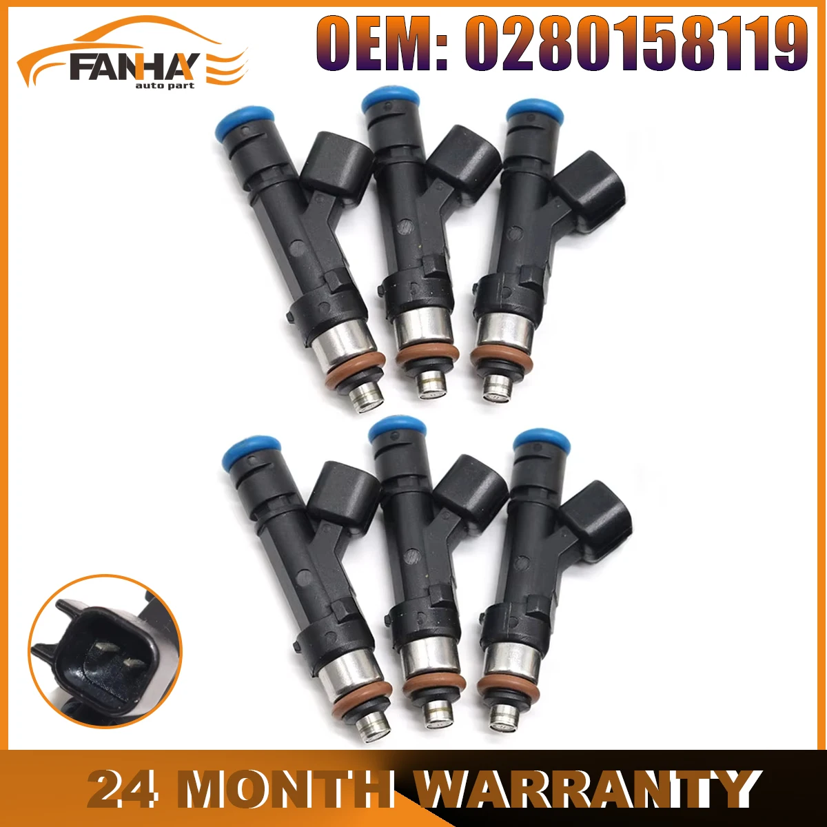 6Pcs Fuel Injectors Nozzles 0280158119 For Jeep Wrangler 3.8L For Dodge Grand Caravan 2008-09-10 3.3L MP1100 0280 1581 19
6Pcs Fuel Injectors Nozzles 0280158119 For Jeep Wrangler 3.8L For Dodge Grand Caravan 2008-09-10 3.3L MP1100 0280 1581 19