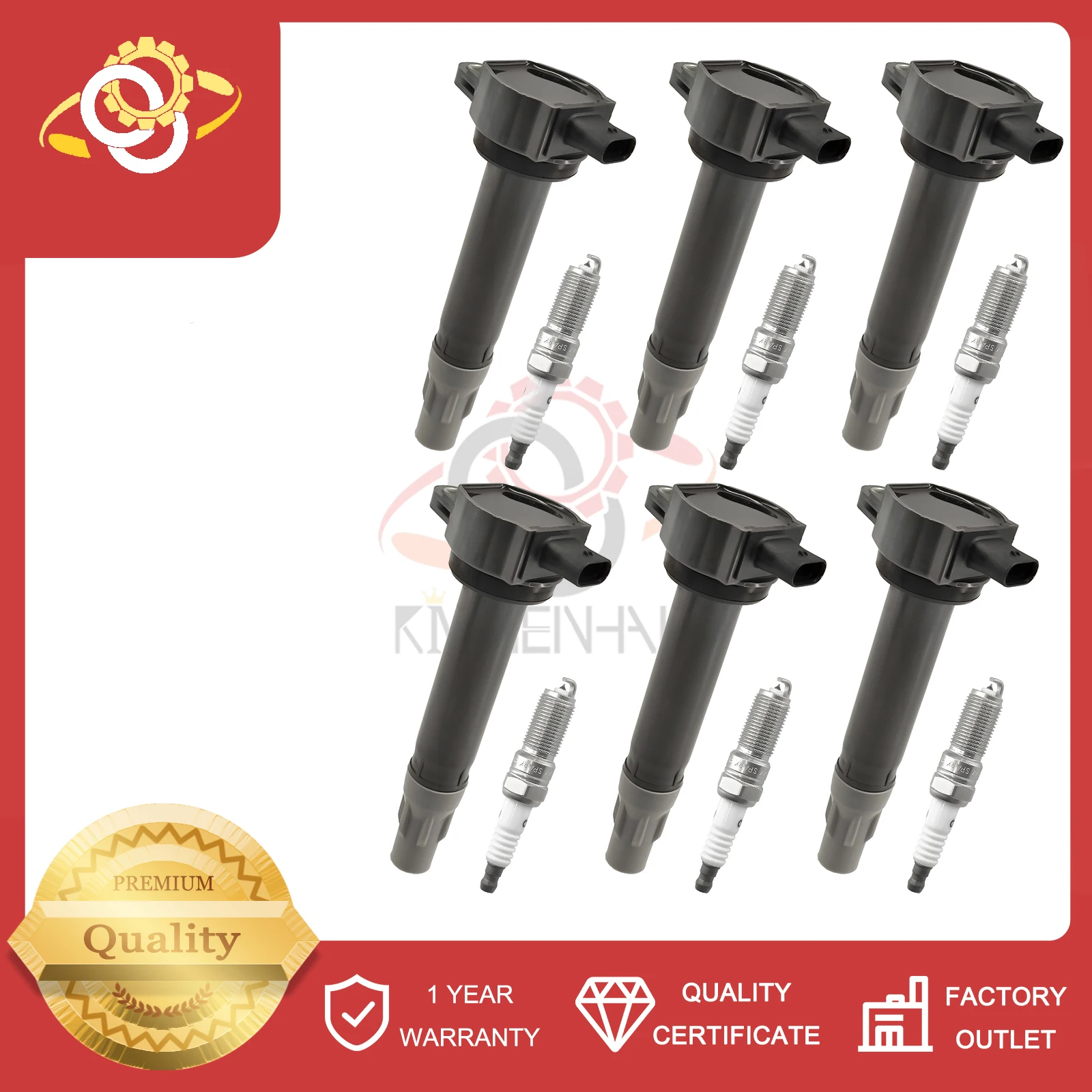 6pcs Ignition Coil and Iridium Spark Plug Kit Compatible With 2006-2010 Dodge Charger 4606869AC 04606869AB SP-411 UF502
6pcs Ignition Coil and Iridium Spark Plug Kit Compatible With 2006-2010 Dodge Charger 4606869AC 04606869AB SP-411 UF502