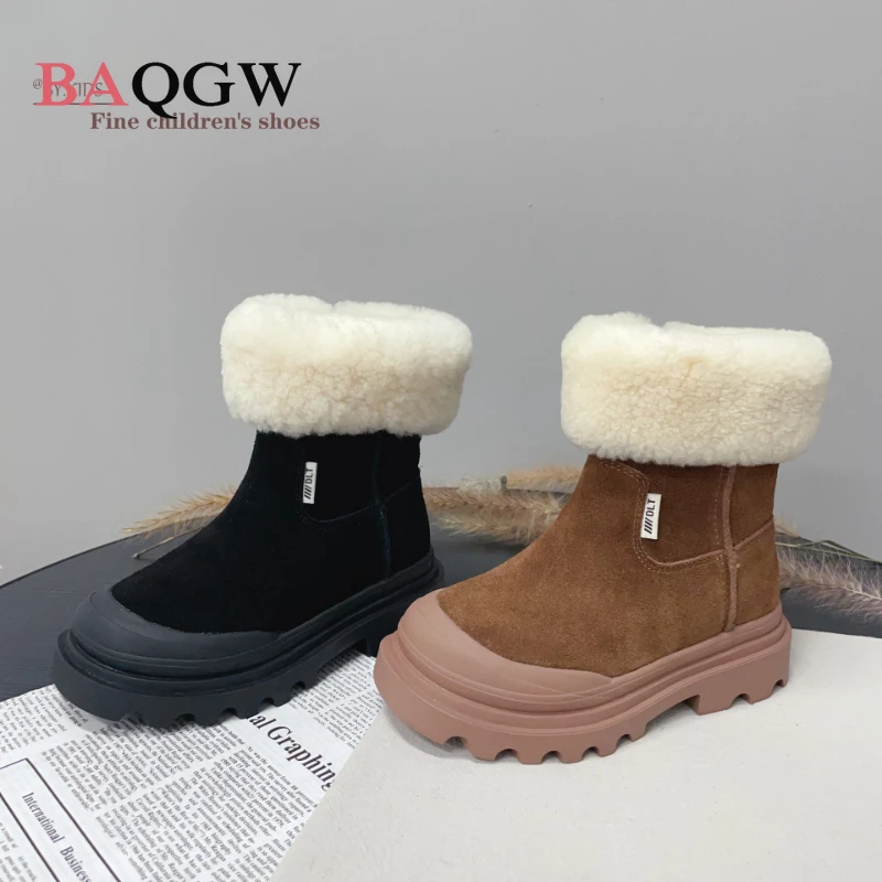 New Designer Snow Boots for Girls with Thick Soles 2023 New Winter Children's Anti-skid Plush Thickened Vintage Cotton Shoes
New Designer Snow Boots for Girls with Thick Soles 2023 New Winter Children's Anti-skid Plush Thickened Vintage Cotton Shoes