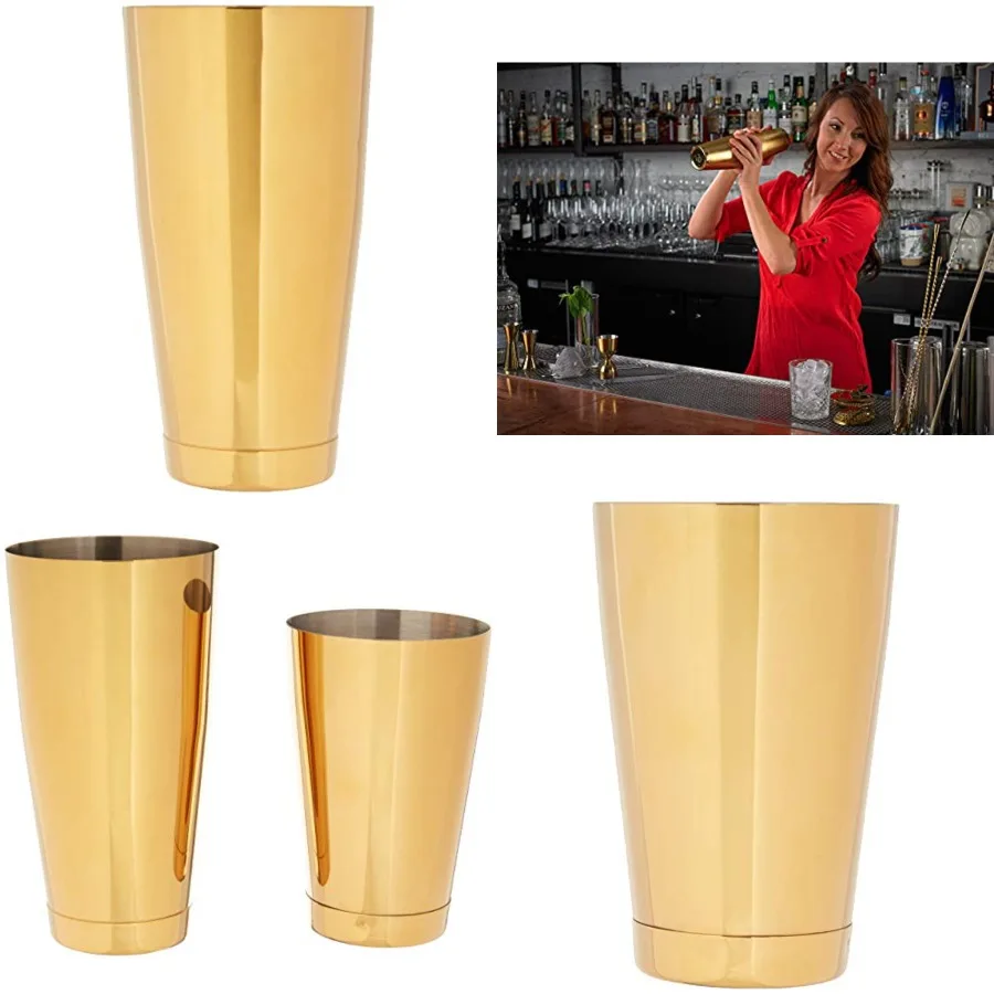 M37009GD Cocktail Tin, Set 18 oz and 28 oz,Gold
M37009GD Cocktail Tin, Set 18 oz and 28 oz,Gold
