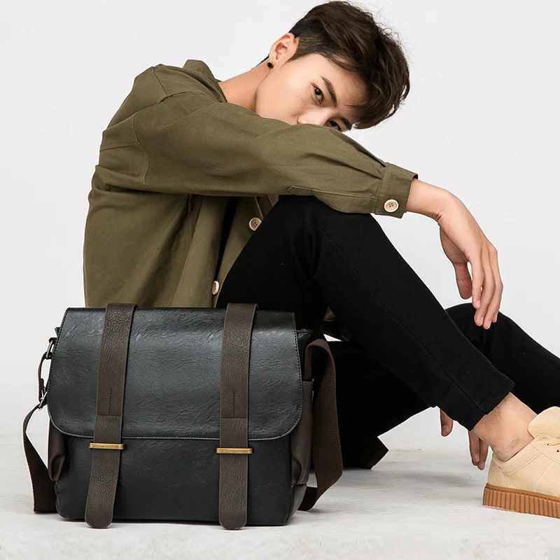 Men Sling Messenger Bag PU Travel Casual Crossbody Bags Outdoor Business Cases Large Male Hanging Pack College Laptop Schoolbag
Men Sling Messenger Bag PU Travel Casual Crossbody Bags Outdoor Business Cases Large Male Hanging Pack College Laptop Schoolbag