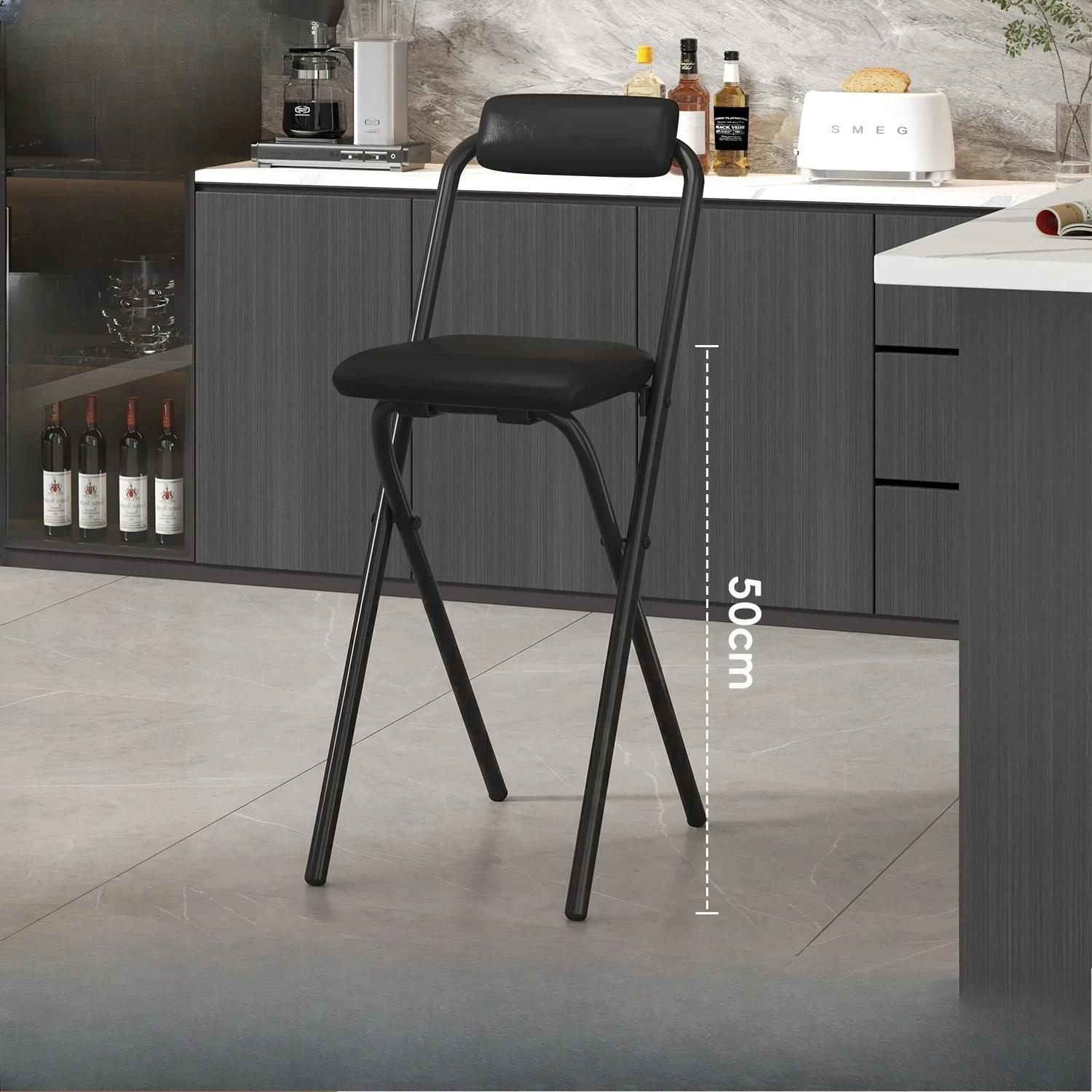Foldable Comforable Bar Chair With Backrest Elegant Minimalist Dining Room Bar Chair Outside Taburete Alto Kitchen Furniture
Foldable Comforable Bar Chair With Backrest Elegant Minimalist Dining Room Bar Chair Outside Taburete Alto Kitchen Furniture
