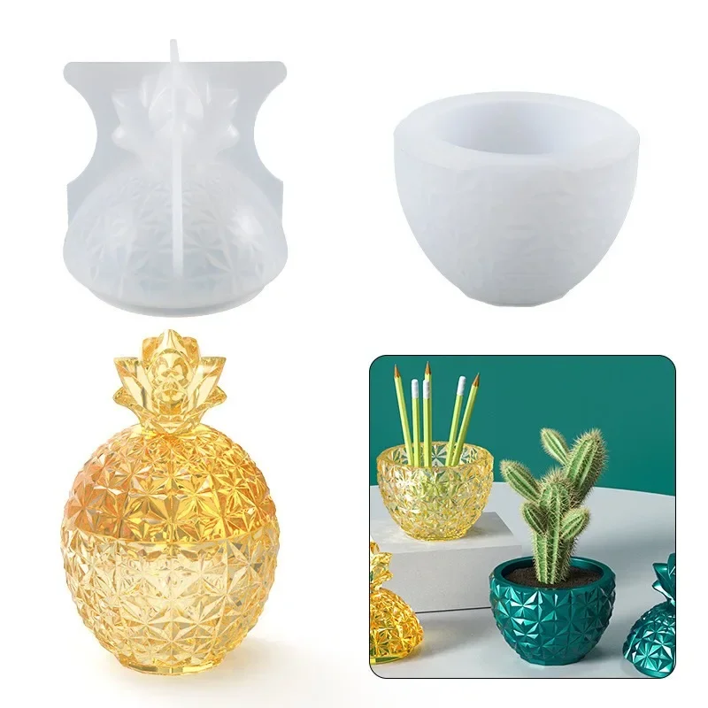 1Set 3D Fruit Pineapple Shape Concrete Silicone Mold for Jewelry Storage Box Resin Aromatherapy Gypsum Candle Container Vessel
1Set 3D Fruit Pineapple Shape Concrete Silicone Mold for Jewelry Storage Box Resin Aromatherapy Gypsum Candle Container Vessel